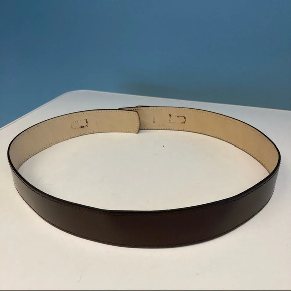 ALAIN MANOUKIAN Sz 80/32 Split  Leather Belt Made in France 1.25” wide - Picture 5 of 7